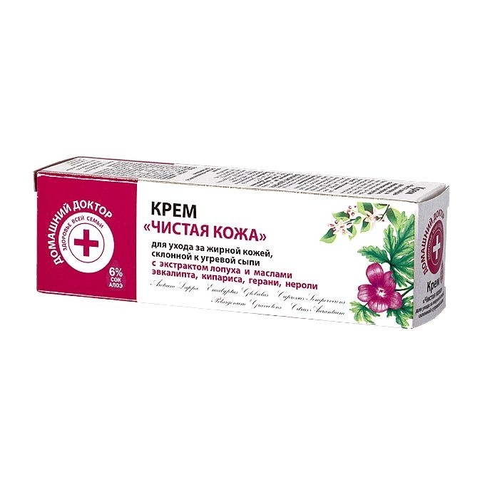 Creme "Domaschnij Doktor", "Saubere Haut", 30 ml