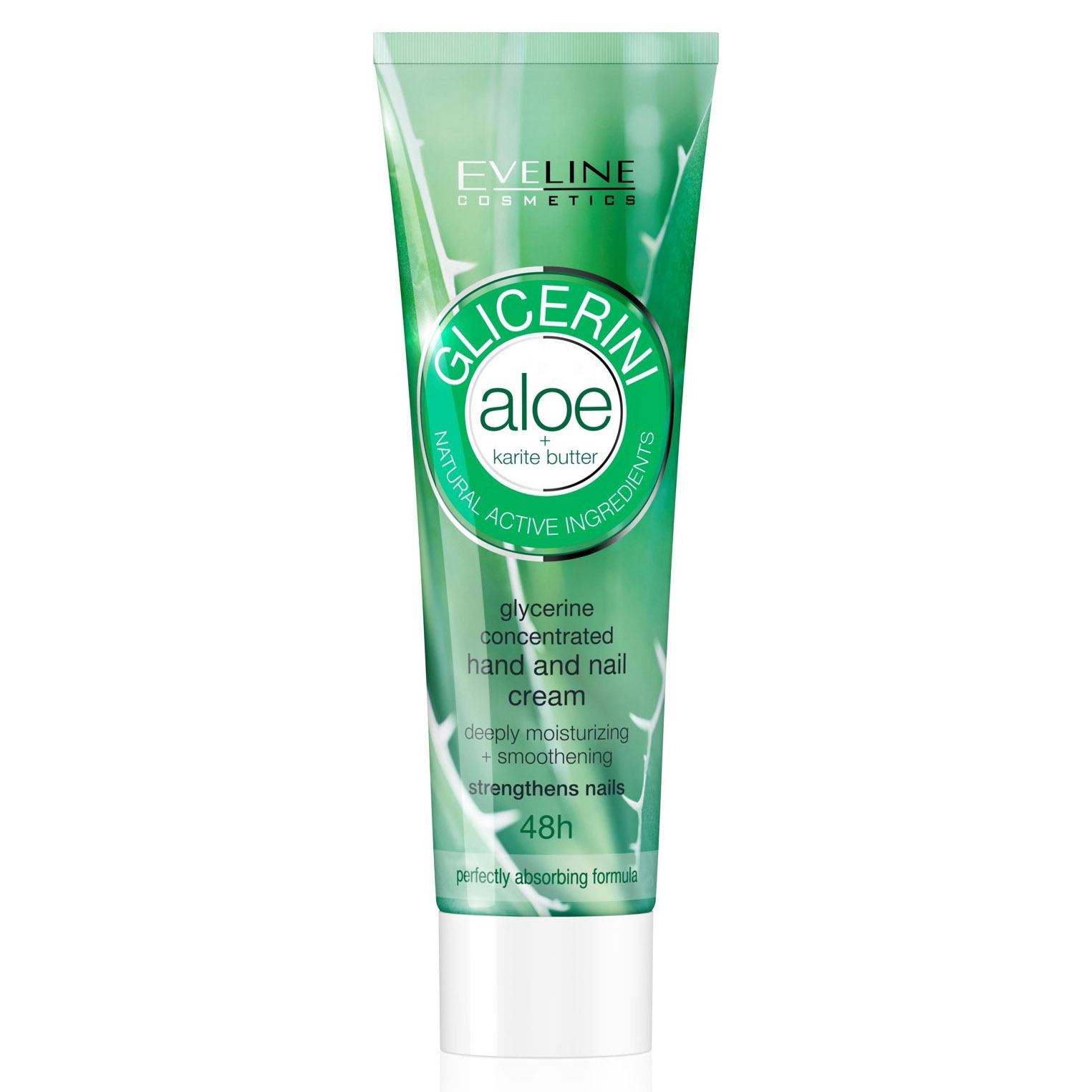 Eveline - Glycerin Hand- und Nagelcreme mit Aloe mit Karitebutter, 100 ml