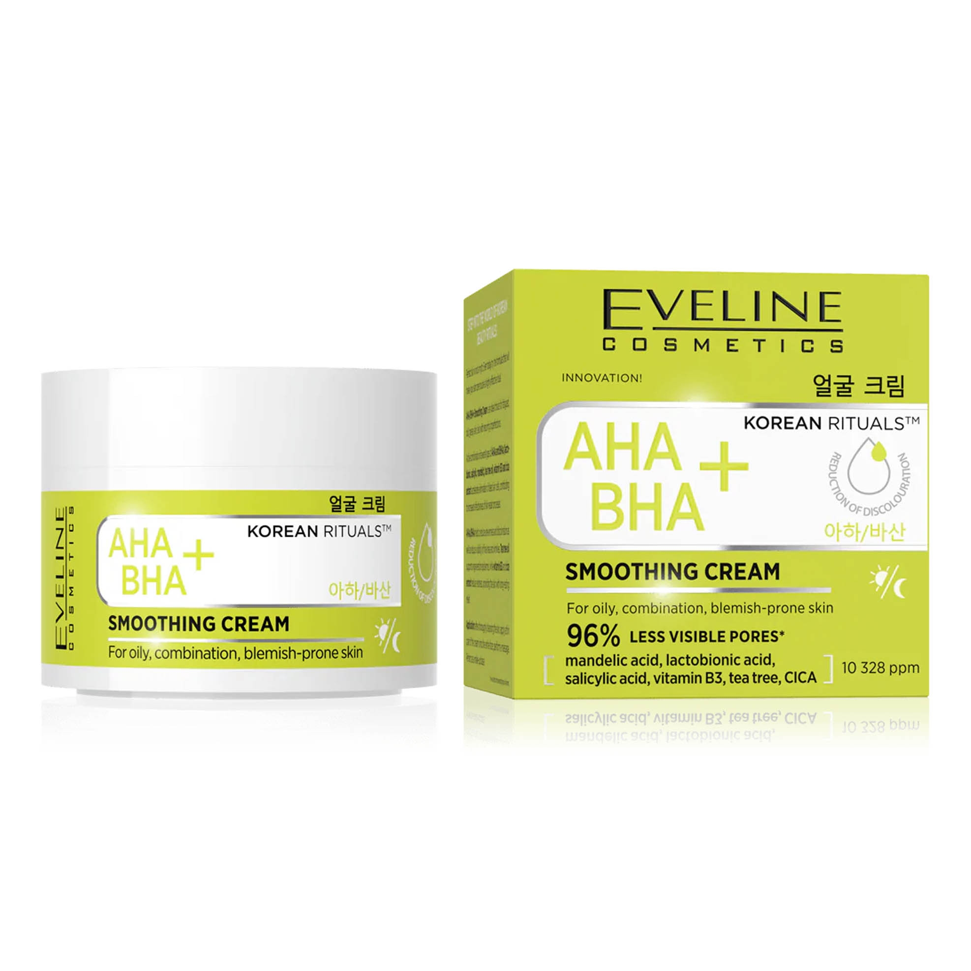 Eveline - Korean Rituals, AHA BHA+, glättend gesichtscreme, 50 ml