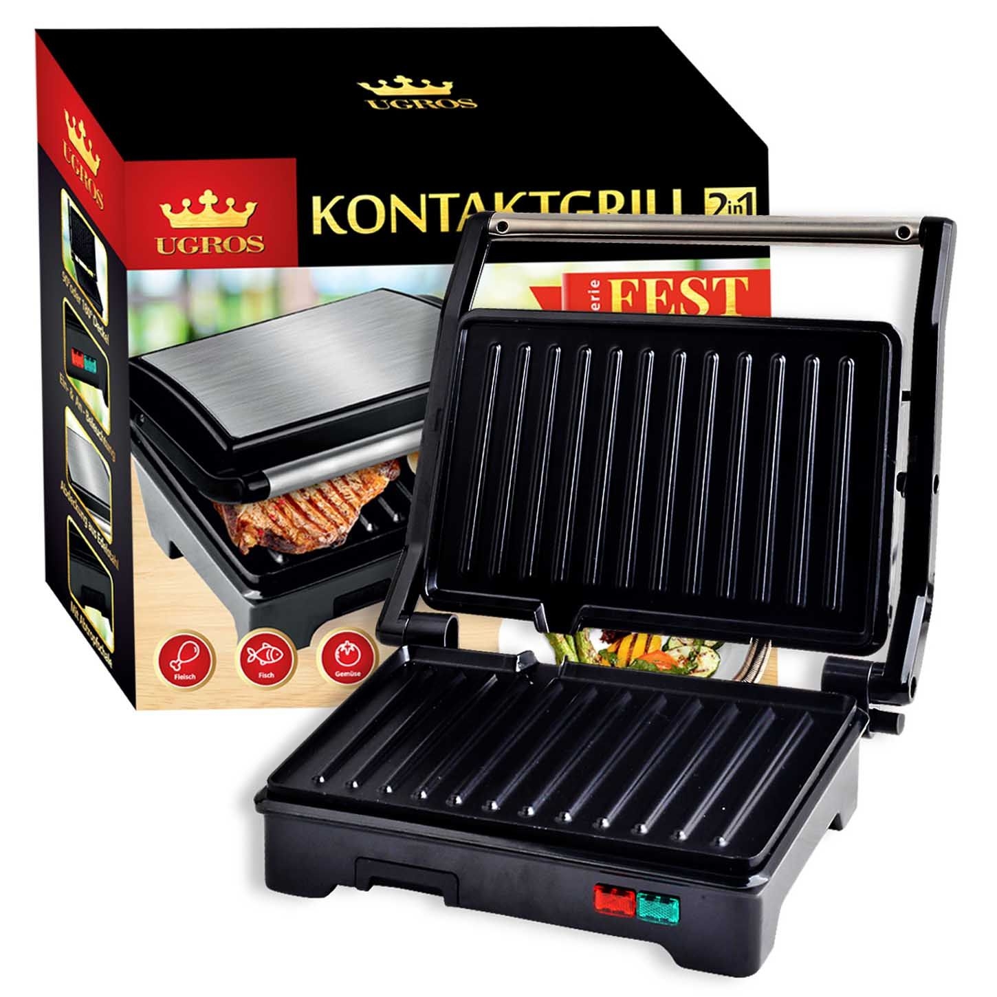 Elektrischer Kontaktgrill "Fest"