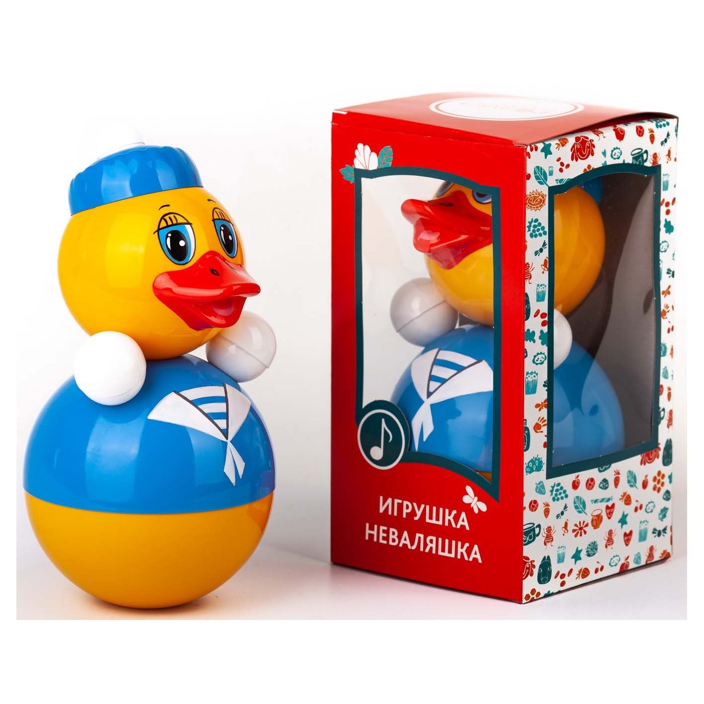 Stehaufpuppe " Entlein" , 22-23 cm