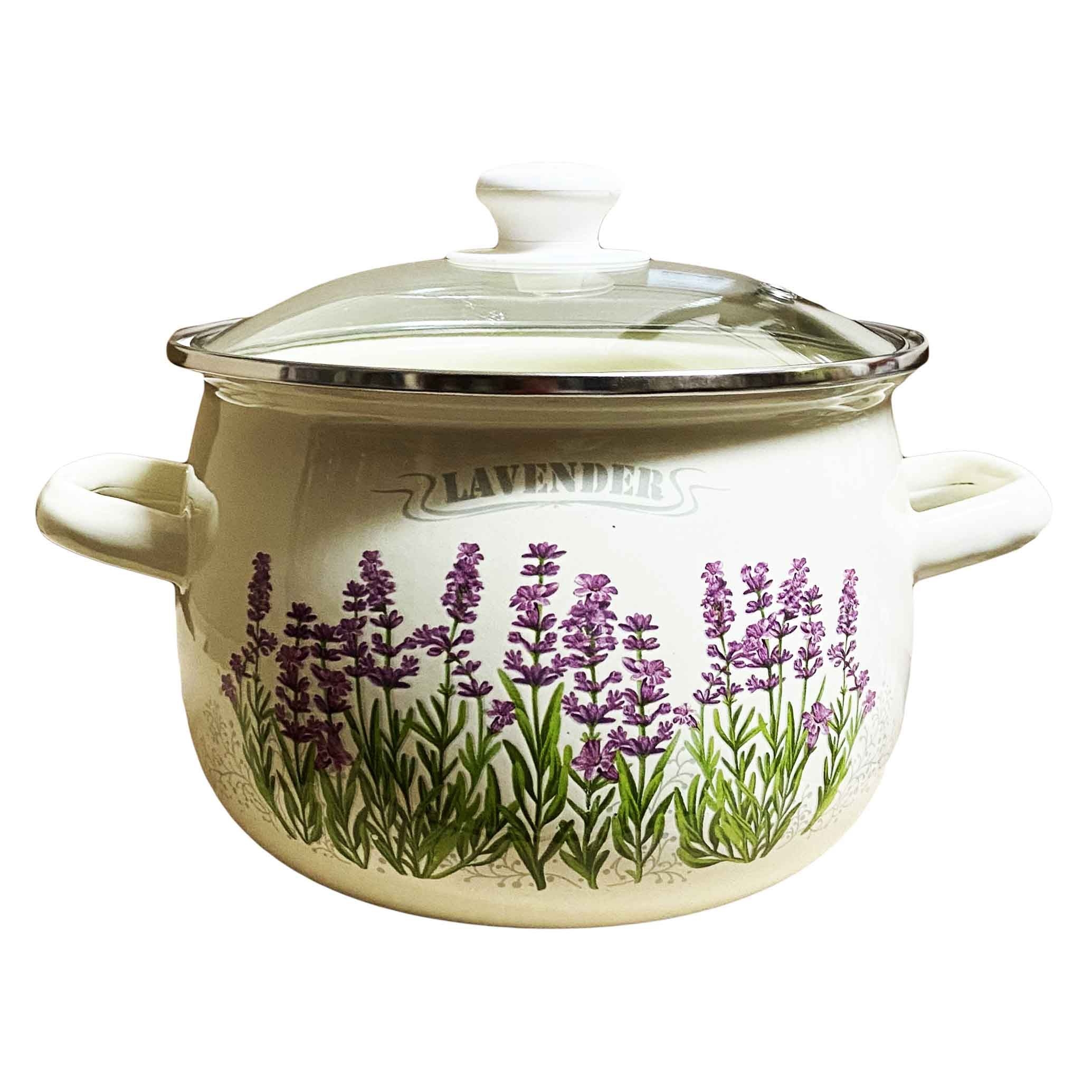 Topf, emailliert "Lavender", 3,5 L, "Premium"