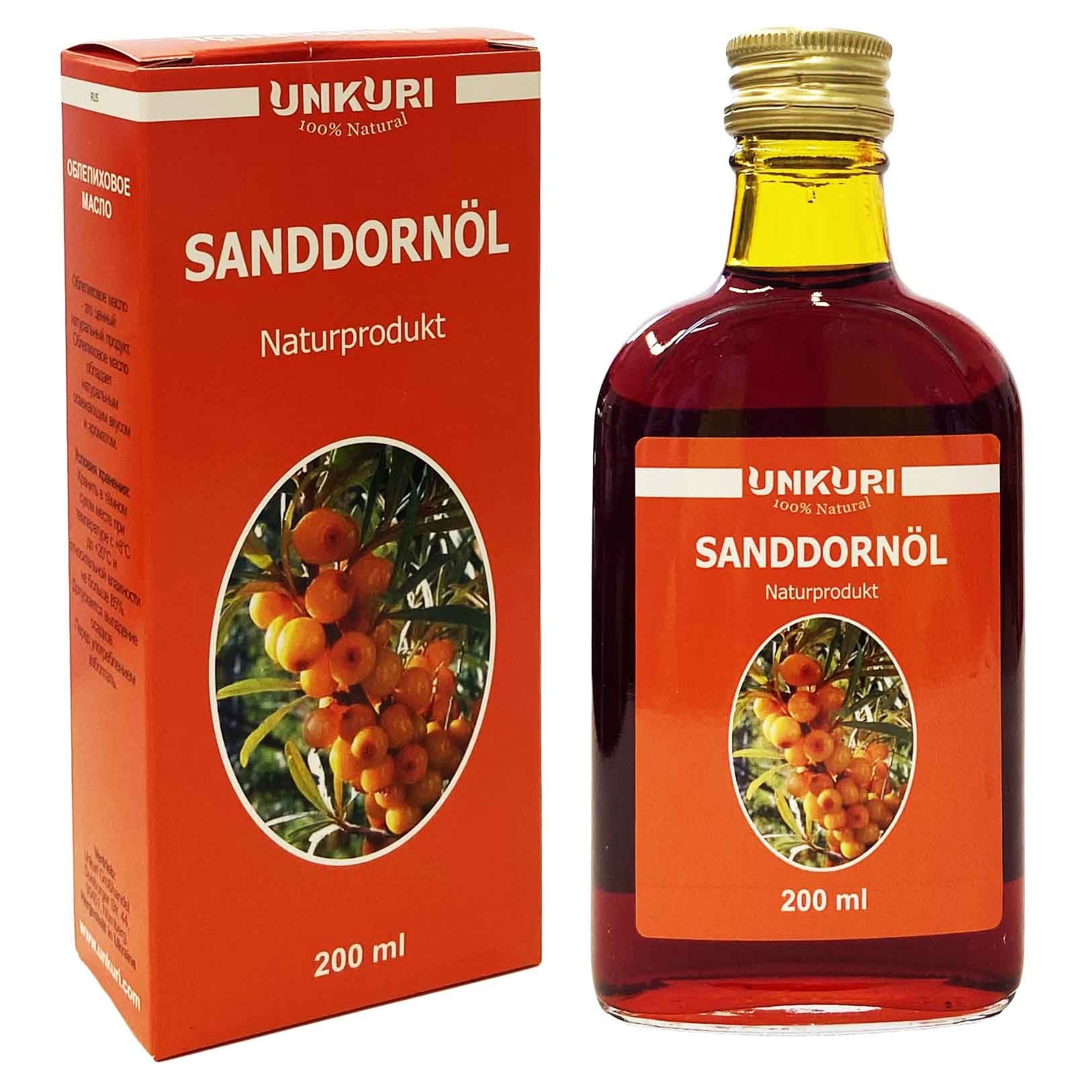 Pflanzenöl mit Sanddornöl, 200 ml