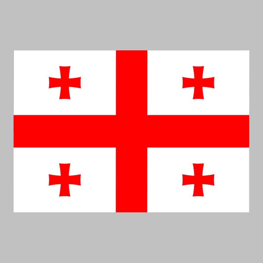 Flagge Georgia, 90 x 145 cm