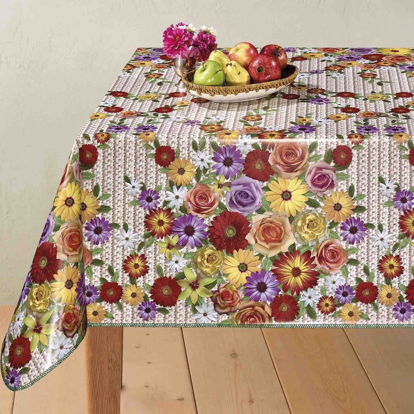 Клеенка Д, 103A, 20х1,4 м (цветы)