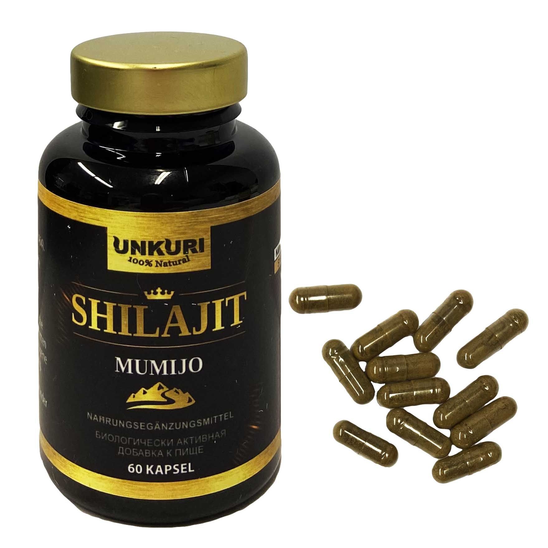Mumijo "Shilajit", 60 Kapseln in Dose
