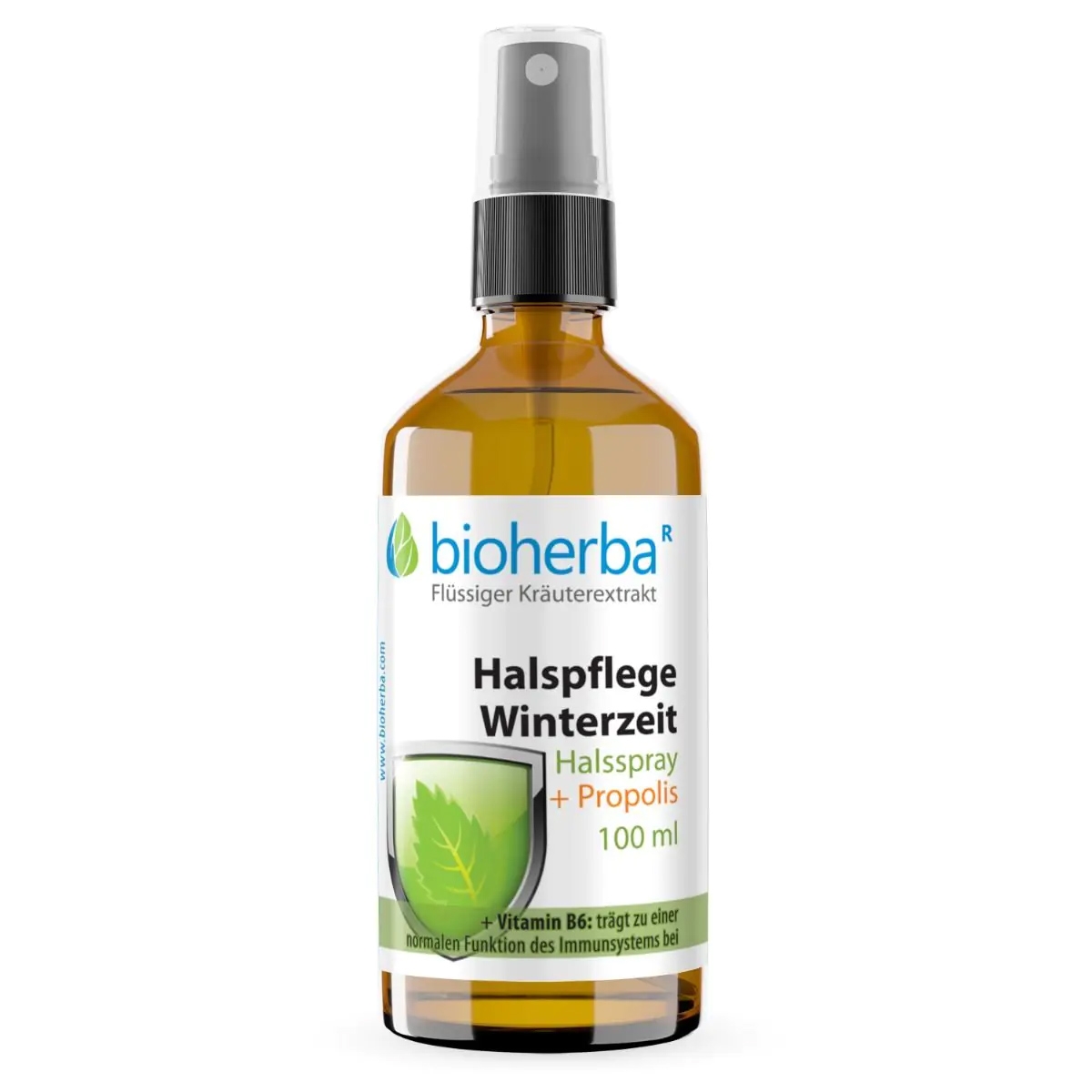 "Bioherba" - Halspflege Winterzeit Halsspray + Propolis, 100 ml