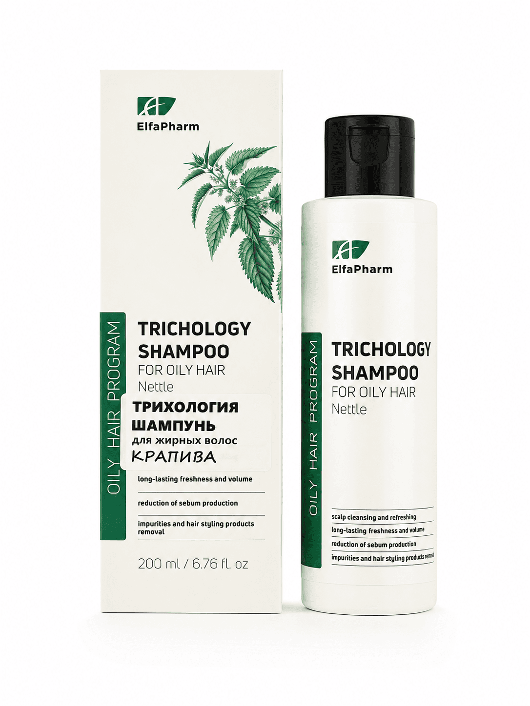 "Elfa Pharm" Brennnessel Shampoo für fettiges Haar, 200 ml