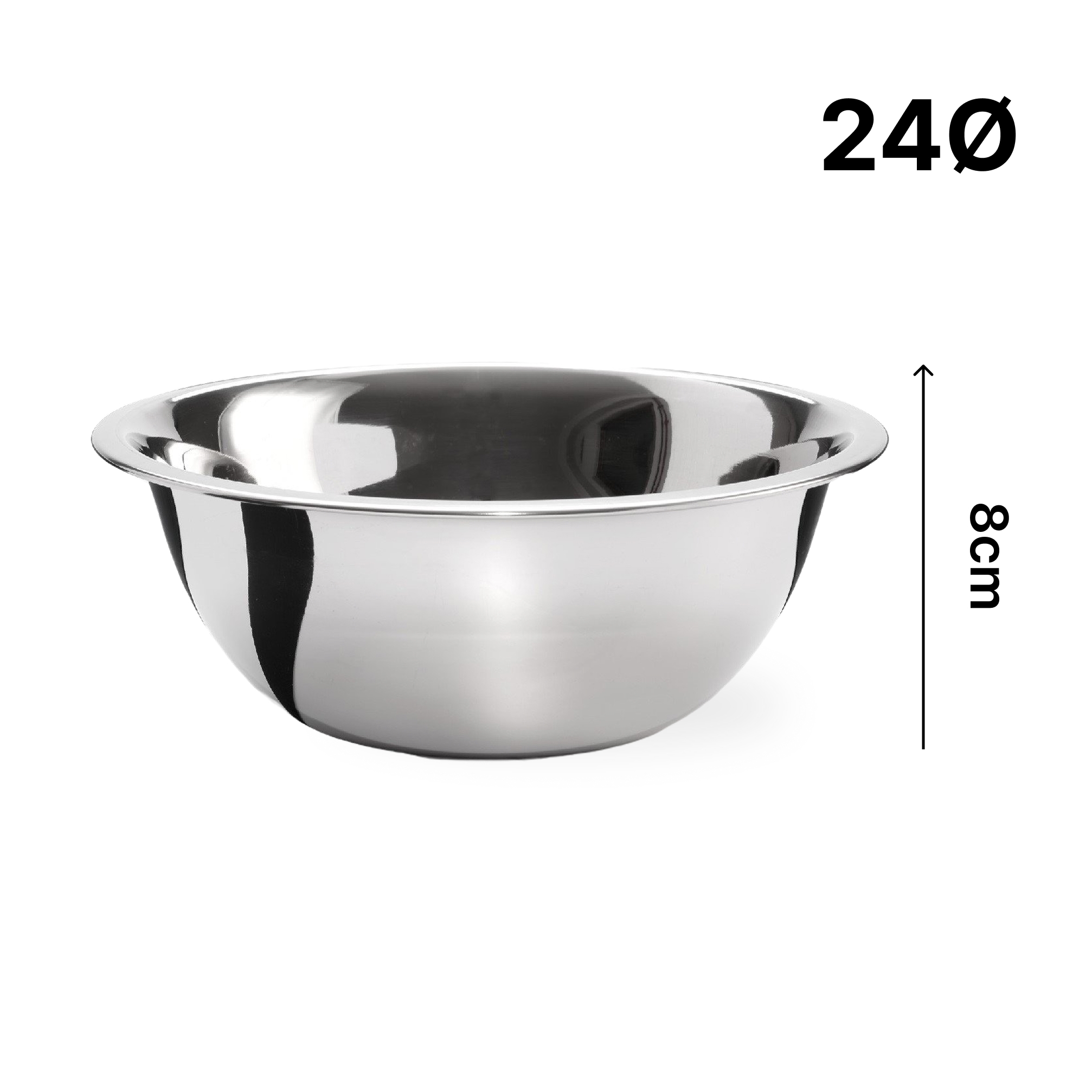 Schüssel, glänzend, Ø24 cm, 2L