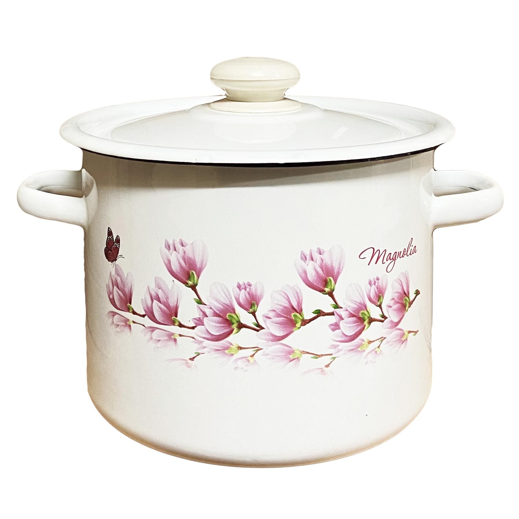 Topf, emailliert "Magnolie", 4,5 L