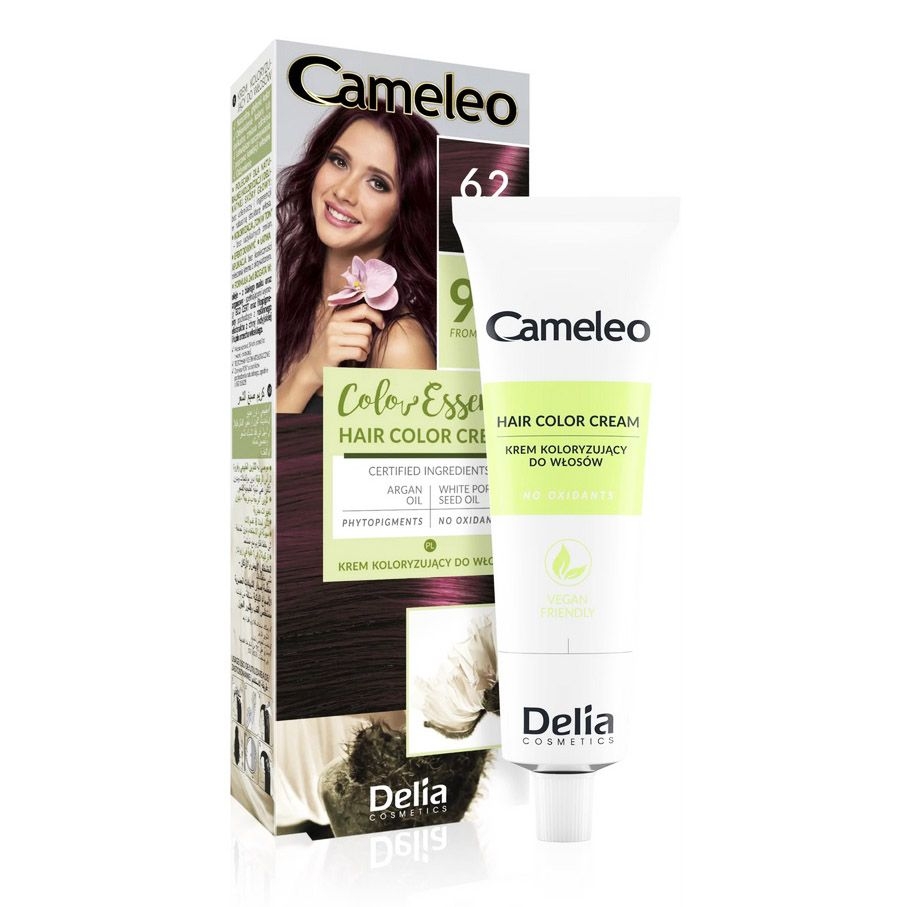 "Cameleo" "Color Essence", 6.2 Burgundy, Natürliches Haarfärbe 2 in 1