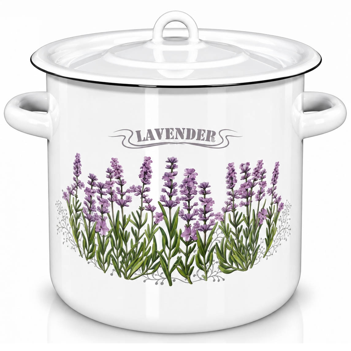Topf, emailliert "Lavender", 7,0 L