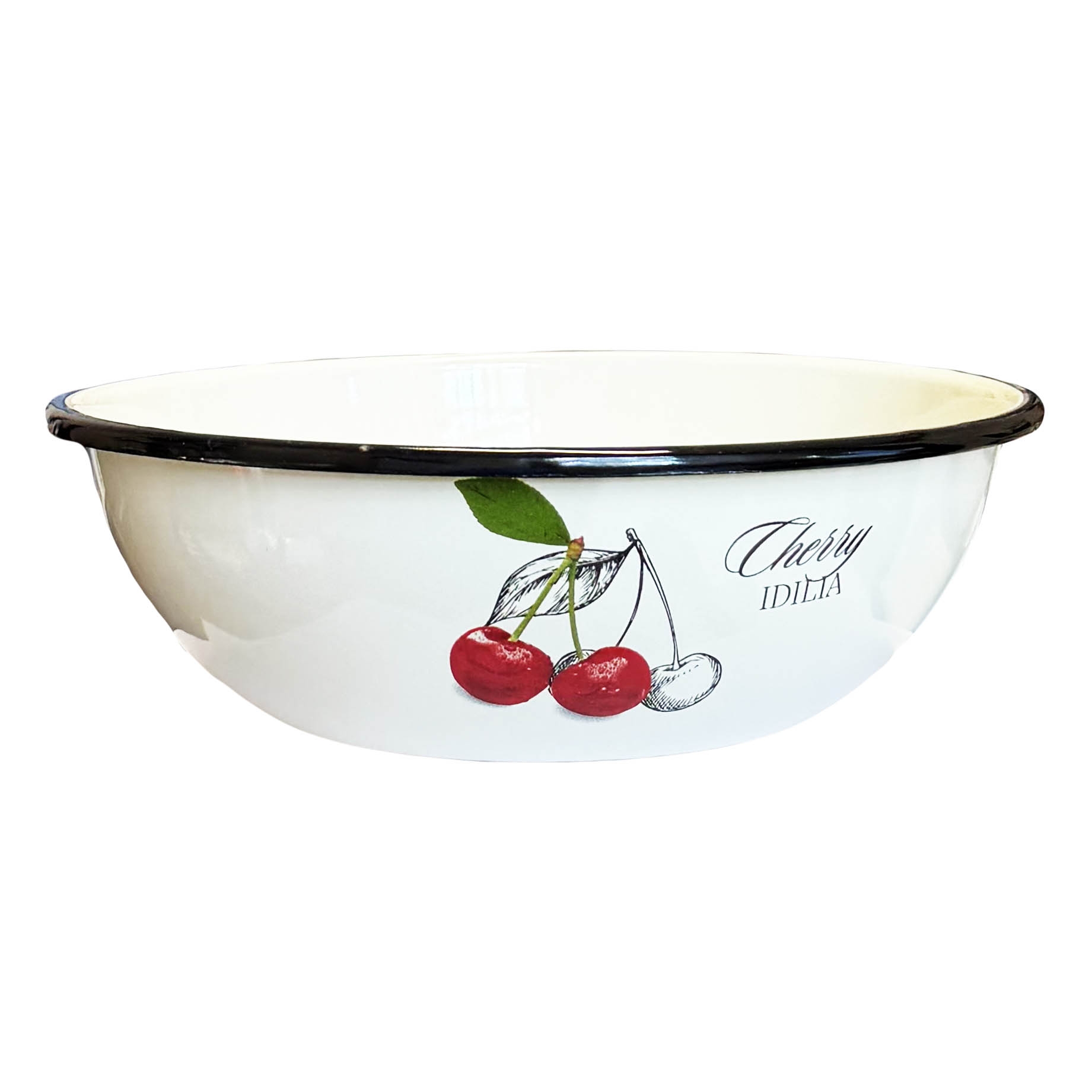 Миска эмалированная  2,5 л - "Cherry Idilia" (вишня)