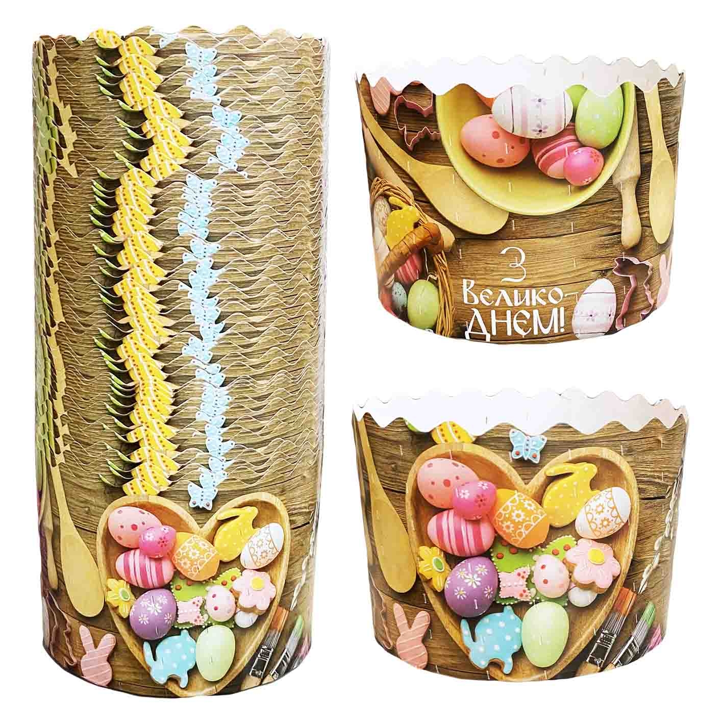 Backform für Osterkuchen "Mit Herz", 350 g, 110х85 mm (28)