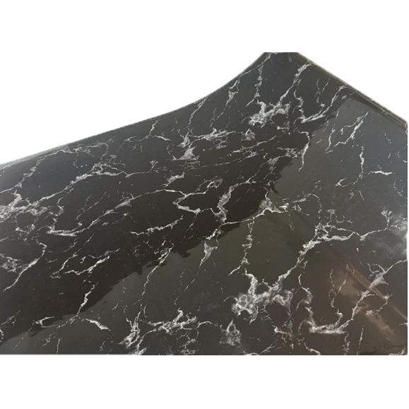 Tischdecke PVC "3D", schwarzer Marmor, 80cm/10m (M006)