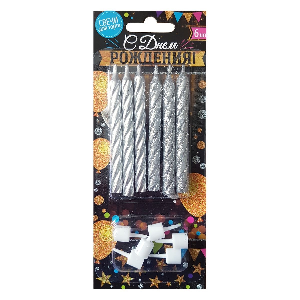 Kerzenset für Torte (6 St.)