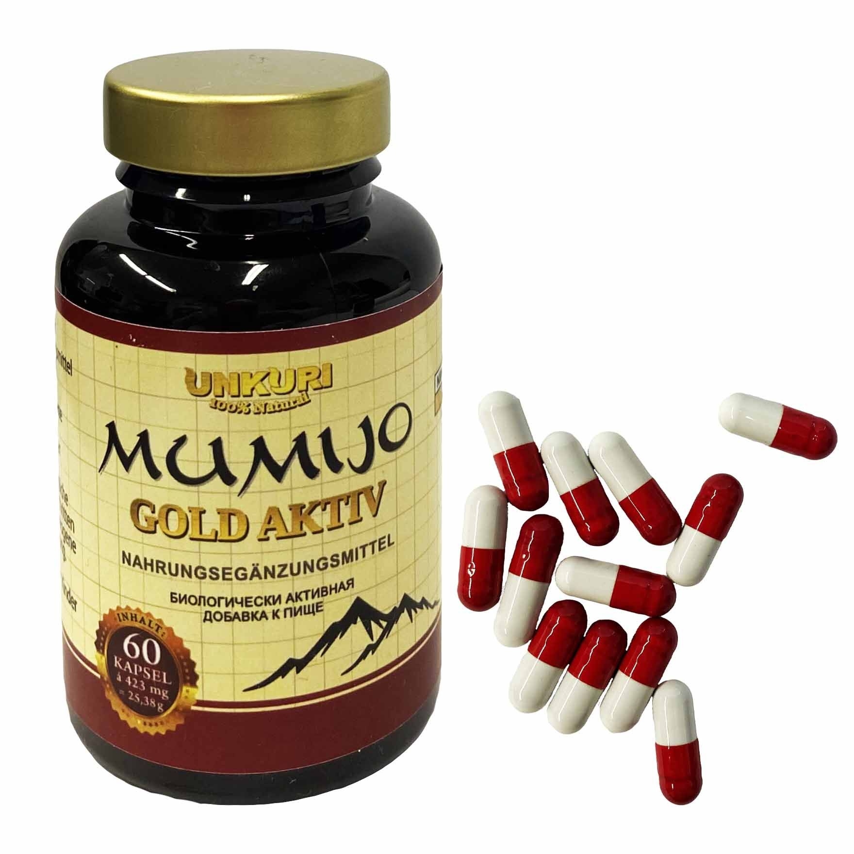 Mumijo "Gold Aktiv", 60 Kapseln in Dose