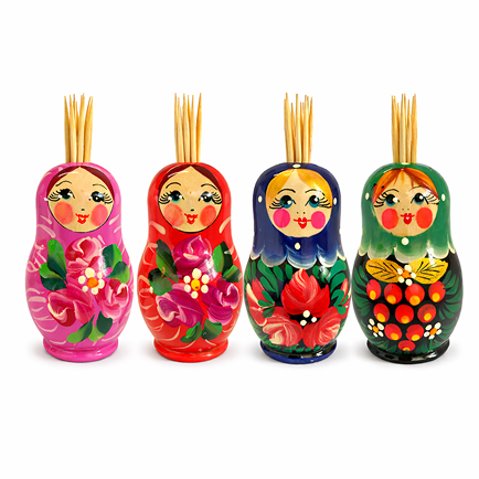 Форма для зубочисток "Матрёшка"