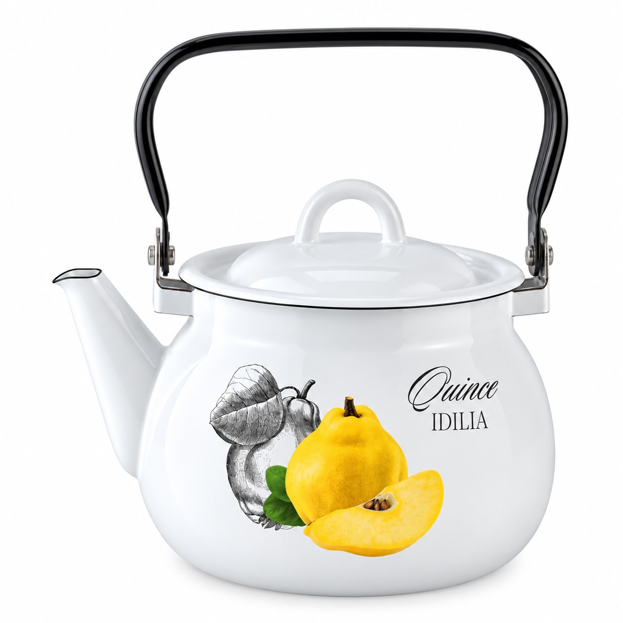 Teekanne, emailliert, 2,5 L "Quitte Idilia"