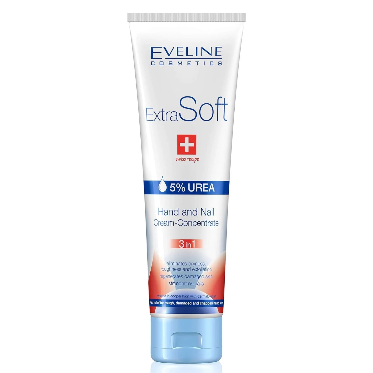 Eveline "Extra Soft" Hand- und Nagelcreme-Konzentrat 3in1 Urea-5%, 100 ml