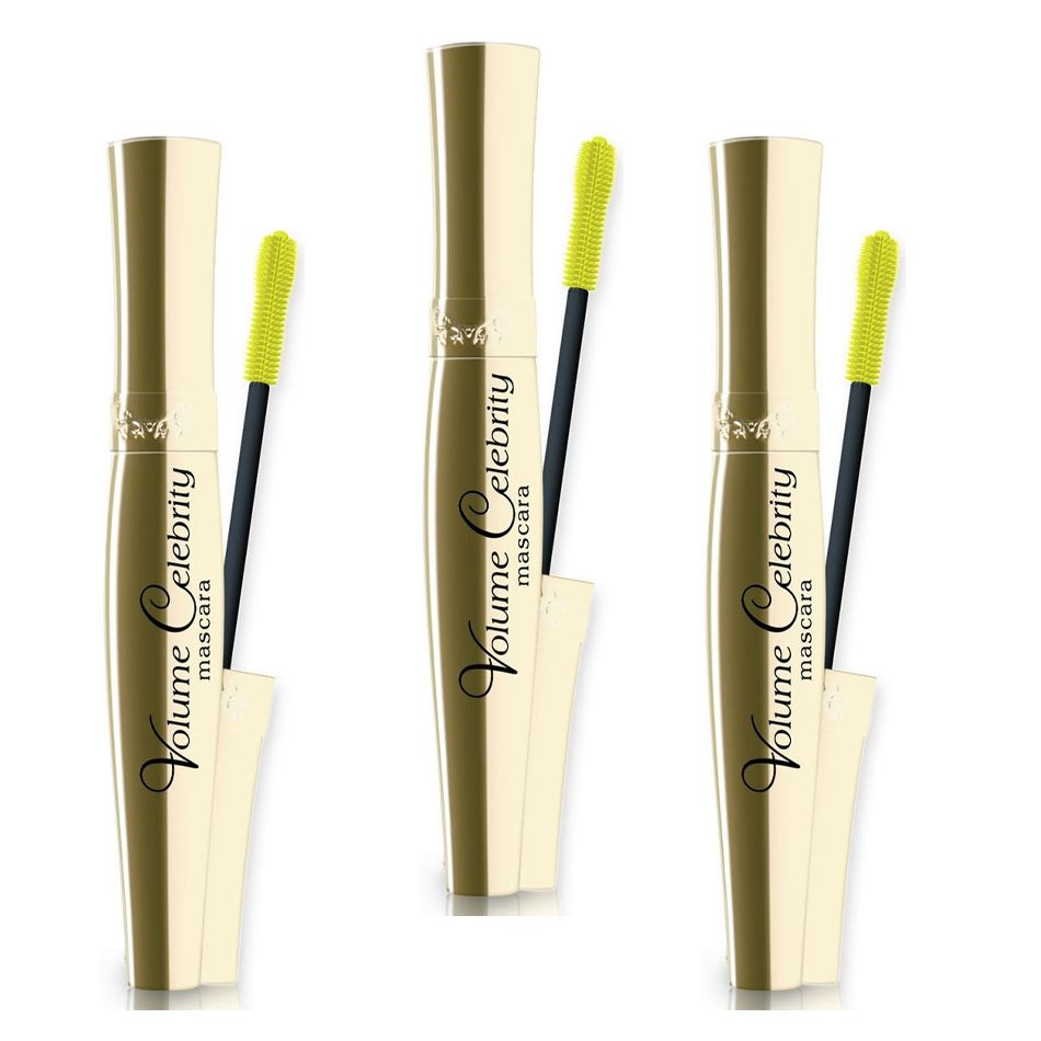 Eveline - Mascara "Volume Celebrities", schwarz, 9 ml, Bündel 3 St.