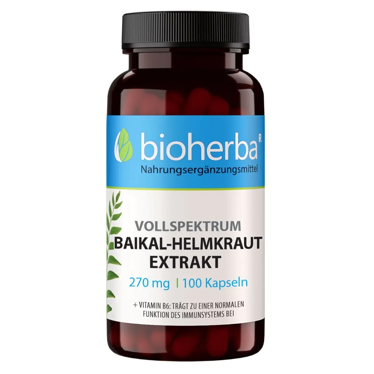 "Bioherba" -экстракт байкальского шлемника, 270 мг, 100 капсул.