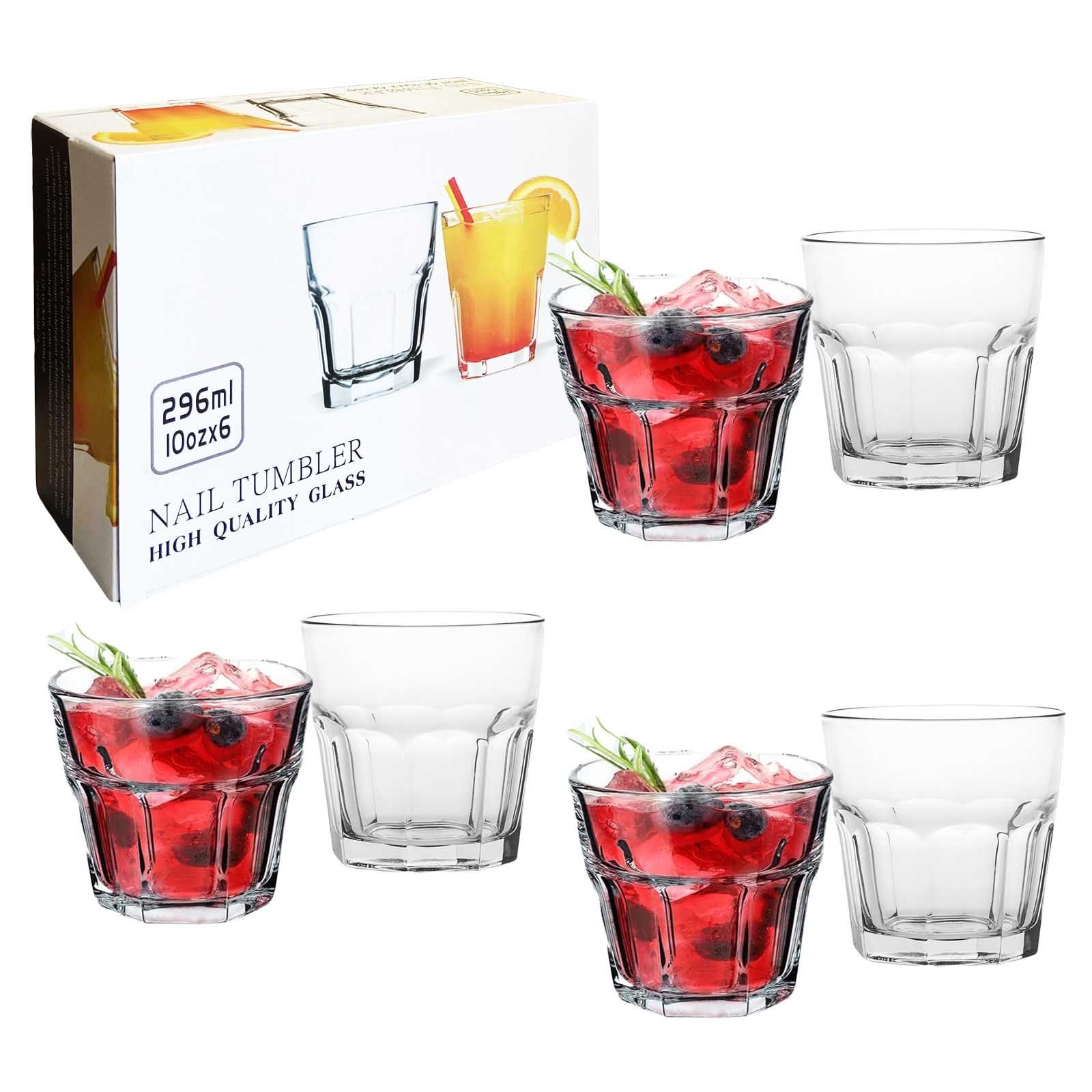 Set aus 6 Gläsern, "Wаsser/Saft", 296 ml (BM2010-6)