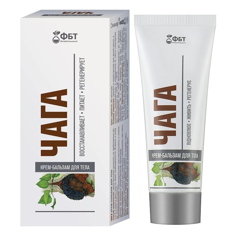 "PBT", Creme-Balsam für Körper "Chaga", 75 ml