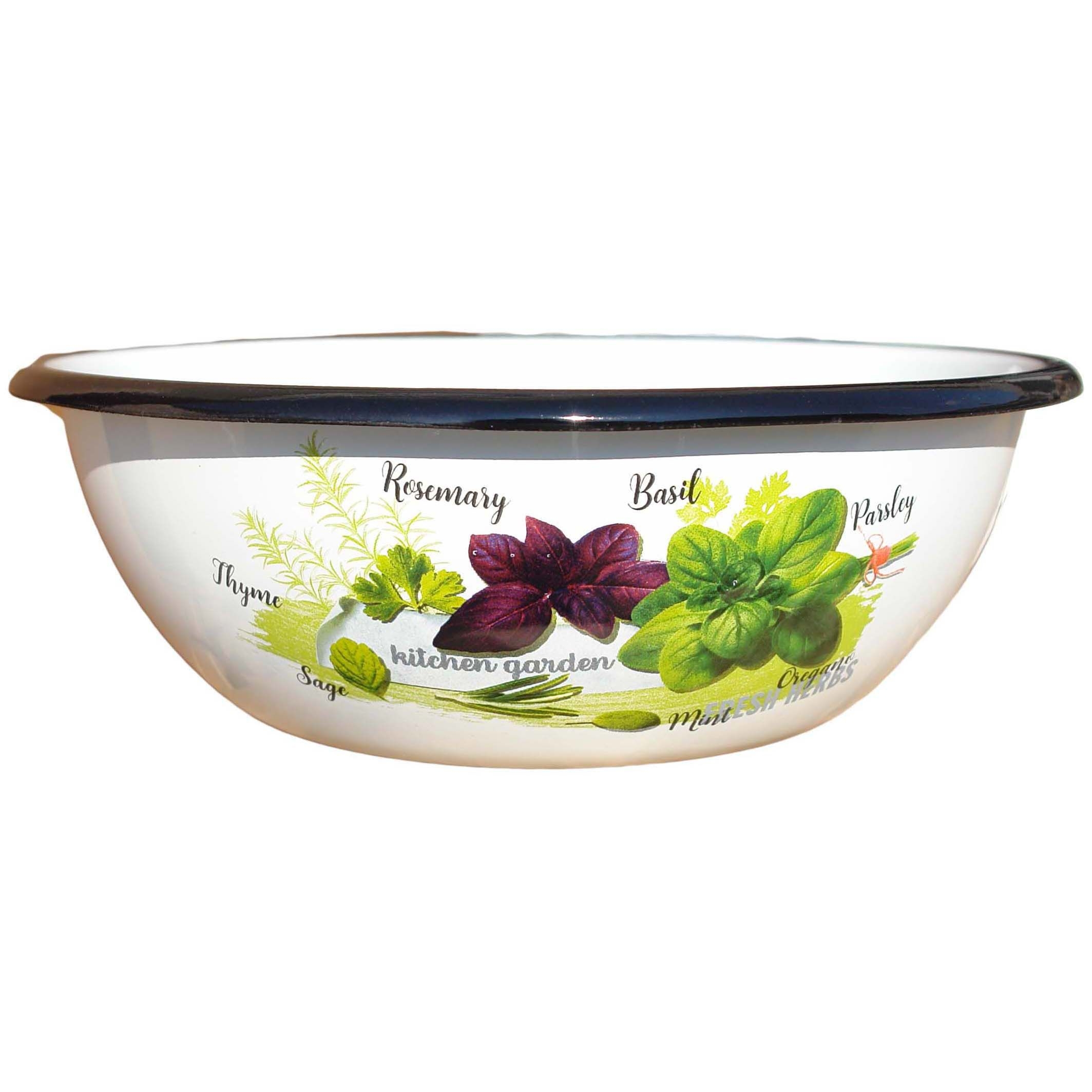 Schüssel emailliert 4,0 L "Frisches Grün"