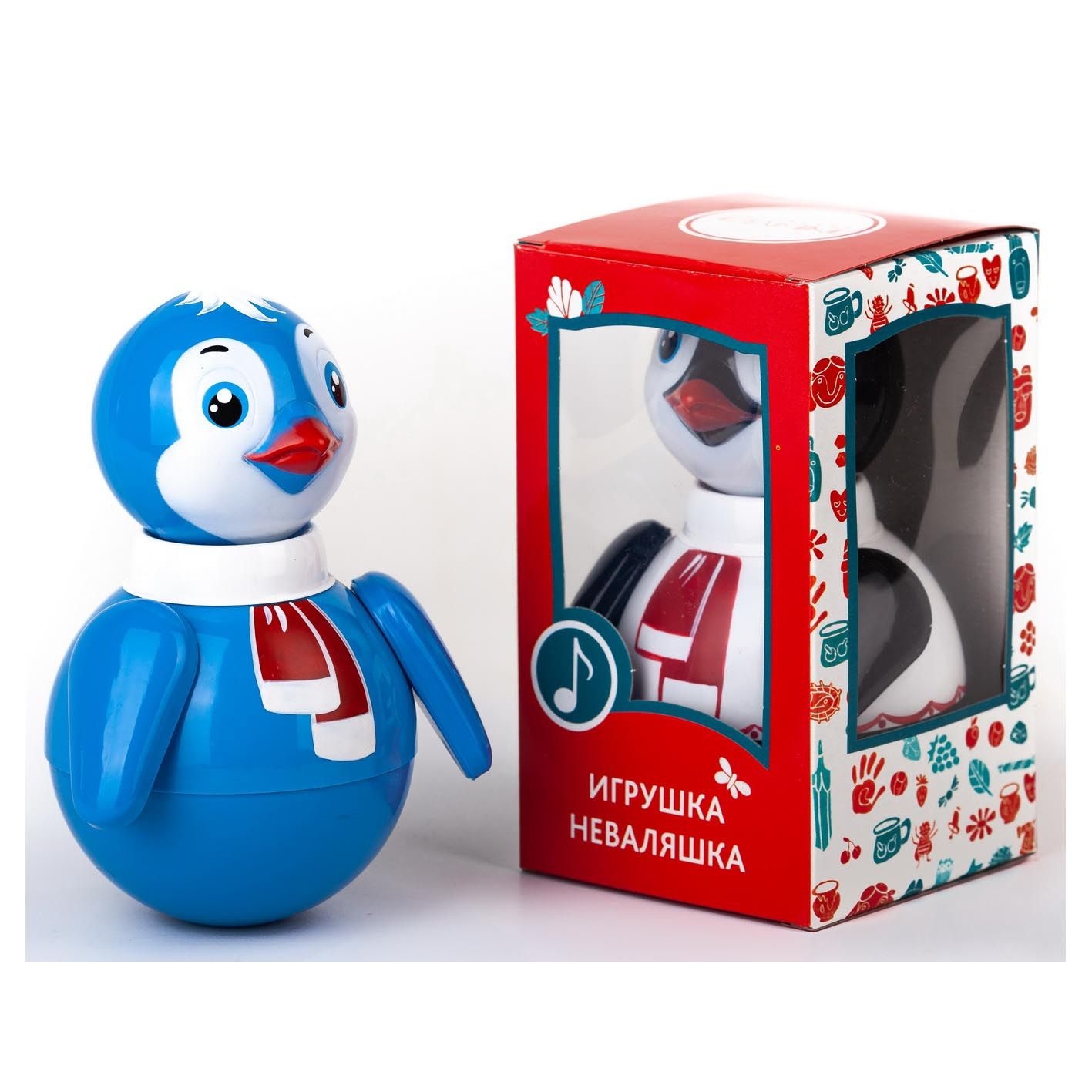 Неваляшка "Пингвин", 15 см