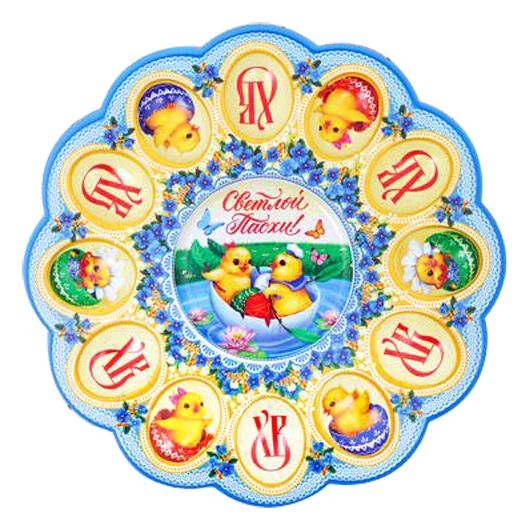 Tablett für 12 Ostereier "Hühner"
