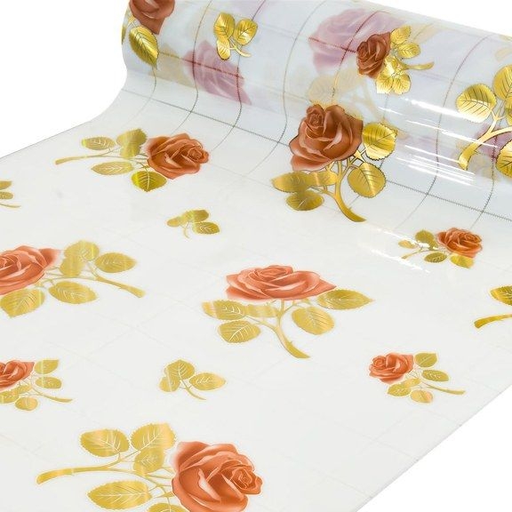 Tischdecke PVC "3D", Rosen, 90cm/10m (6116)