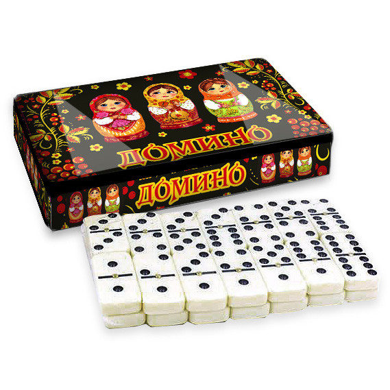 Brettspiel "Domino - "Matröschka" in Metalbox