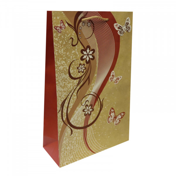 Geschenktasche "Craft", "Schmetterling", M, 26x33 cm