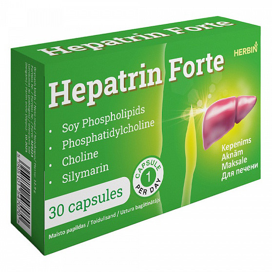 "Herbin" Hepatrin Forte, 30 Kapseln