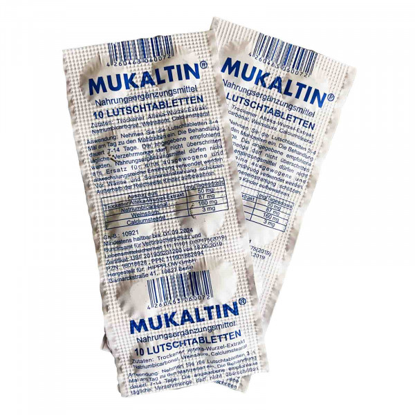 Мукалтин, 10 табл.