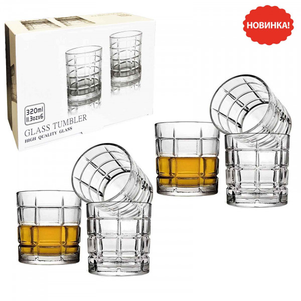 Set aus 6 Gläsern, "Whiskygläser" 320 ml (BM6015S)