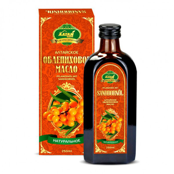 NATÜRLICHES ALTAI Pflanzenöl mit Sanddornöl, "Premium", 250 ml
