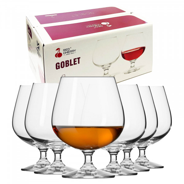 Set aus 6 Gläsern, Cognacgläser "Goblet" 330 ml (G3705)