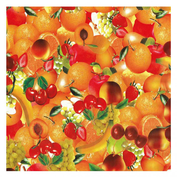 Tischdecke M, Orange Obst , 131A, 20x1,4 m