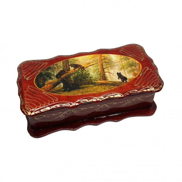 Souvenir Schatulle "Penal klein", "Morgen in einem Kiefernwald", 16х8x4,5 cm