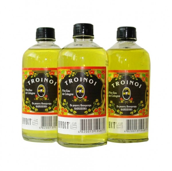 Eau de Cologne "Trojnoj", gelb