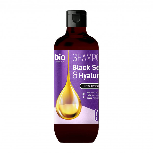 Bio Naturell - Shampoo, "Black Seed Oil & Hyaluronic", 355 ml