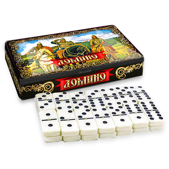 Brettspiel "Domino - "Bogatyren" in Metalbox