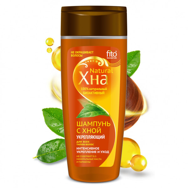 "Fito Cosmetic", Henna-Shampoo, Stärkend, 270 ml
