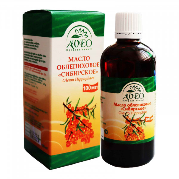 "Aveo" Pflanzenöl mit Sanddornöl "Sibirskoje", 100 ml