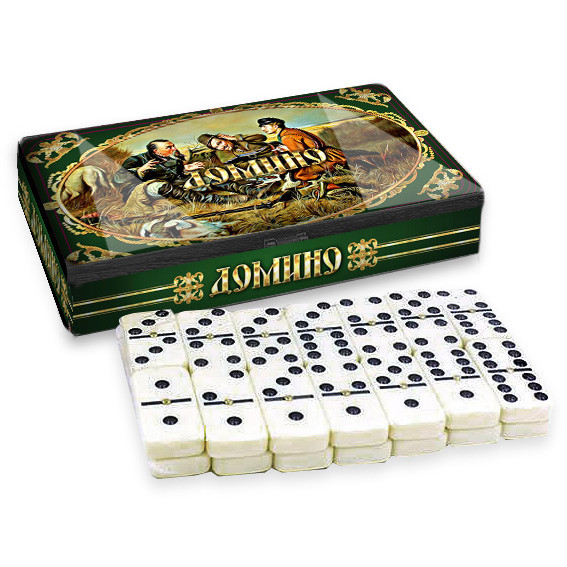 Brettspiel "Domino - "Jager" in Metalbox