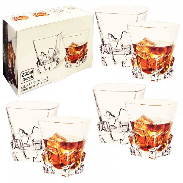Set aus 6 Gläsern, "Whiskygläser" 280 ml (BM81810-1)