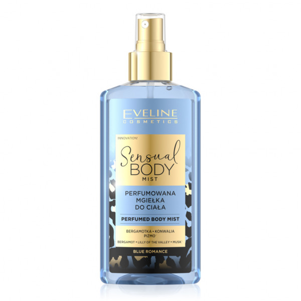 Parfümiertes sinnlich Körperspray "Blue Romance", Bergamotte, Maiglöckchen, Moschus, 150 ml