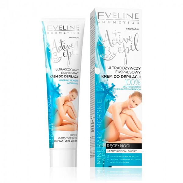 Eveline - Active Epil 3in1 ultra-nährende Express-Enthaarungscreme Meeresmineralien